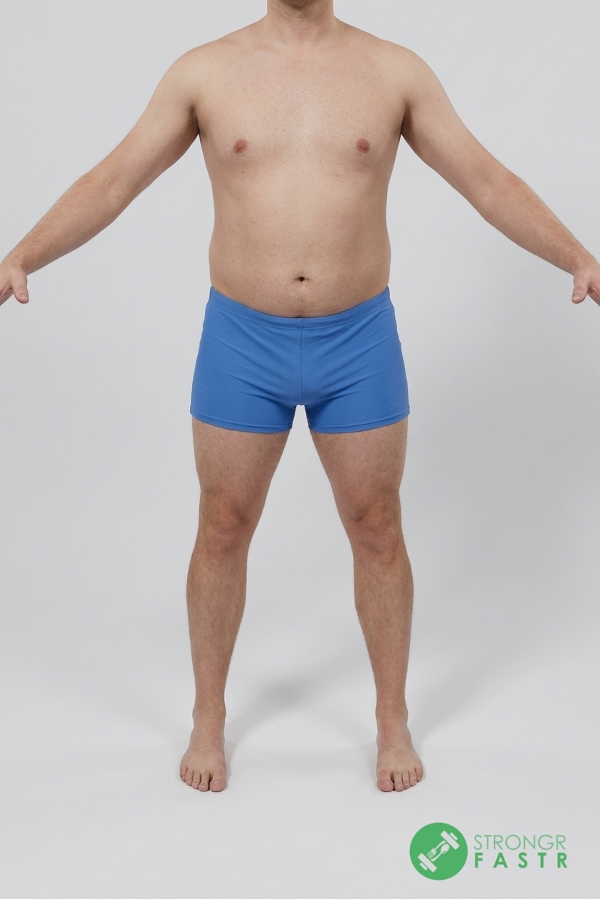 A 5'8", 180 lbs male at about 30% body fat