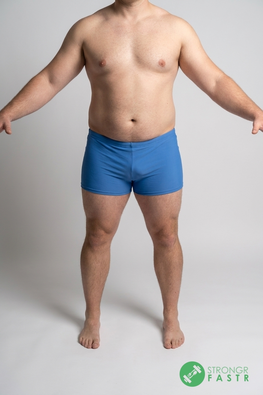 A 5'10", 250 lbs male at about 26% body fat