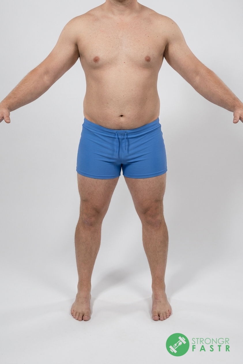 A 5'7", 200 lbs male at about 21% body fat
