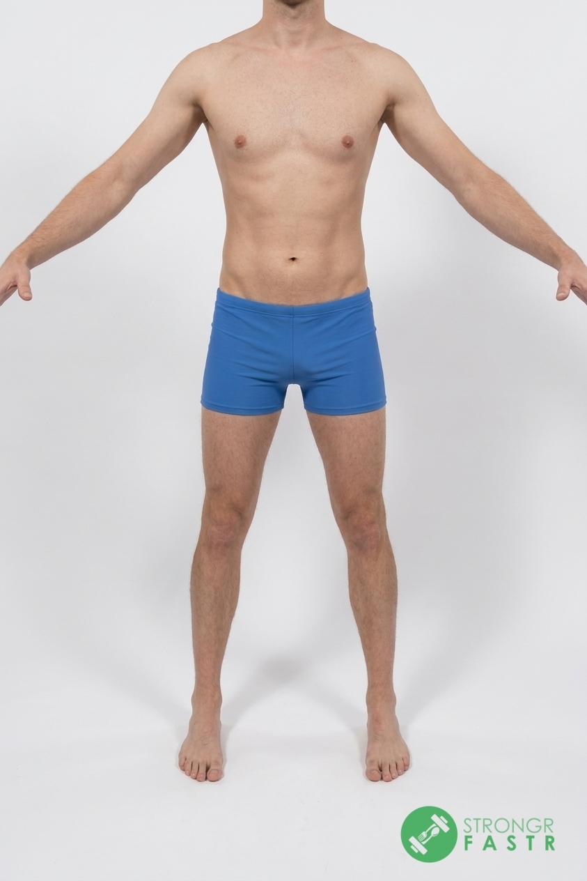 A 6'3", 170 lbs male at about 13% body fat