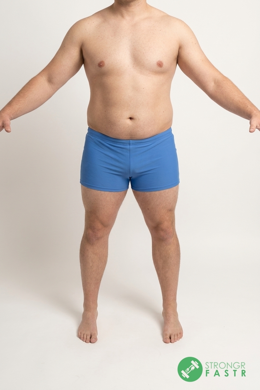 A 5'6", 200 lbs male at about 26% body fat