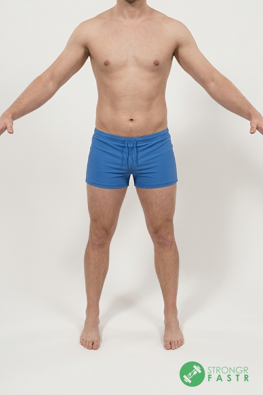 A 6'1", 210 lbs male at about 18% body fat