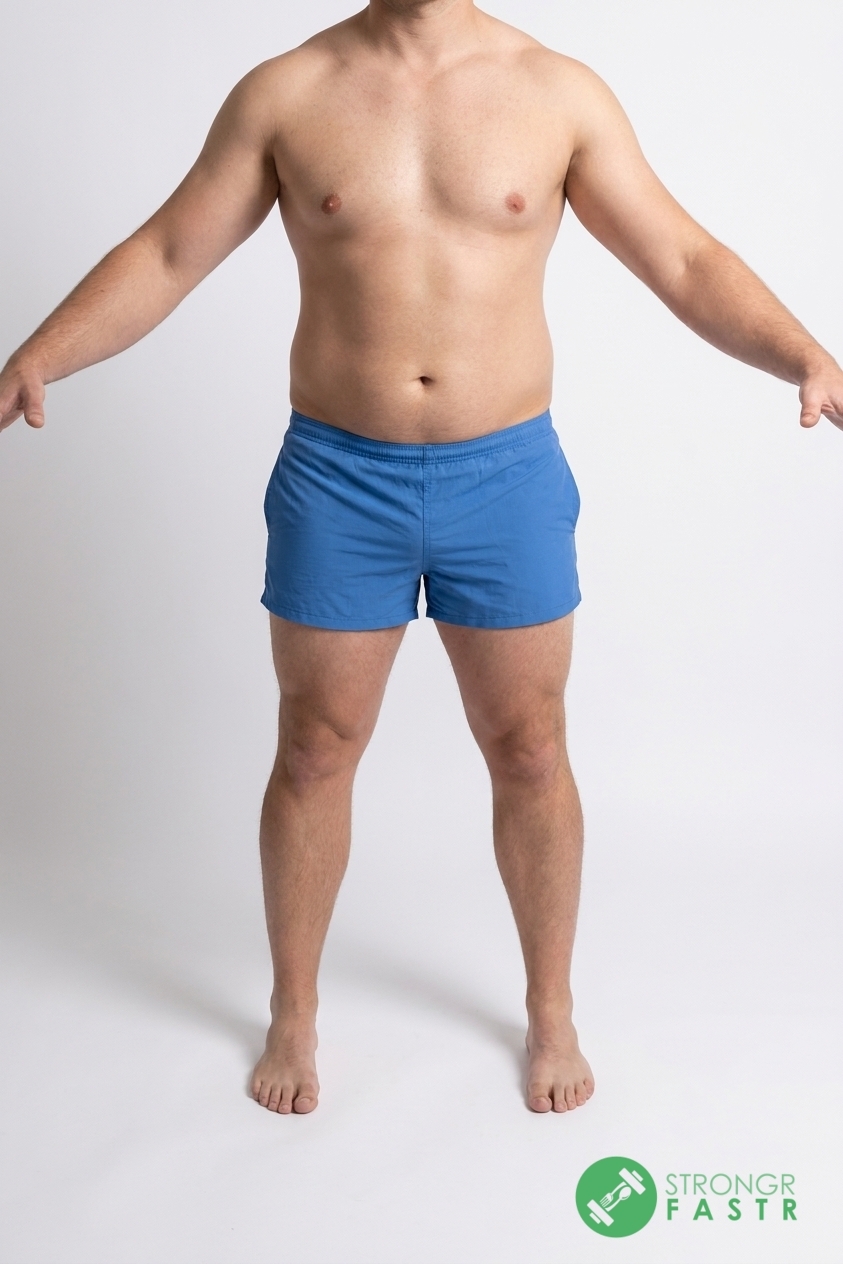 A 5'9", 220 lbs male at about 21% body fat