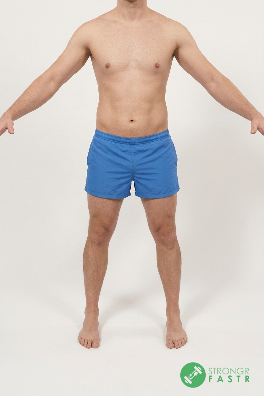 A 5'6", 150 lbs male at about 17% body fat