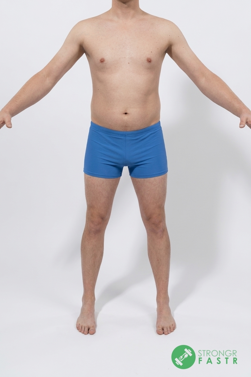 A 6'4", 210 lbs male at about 25% body fat