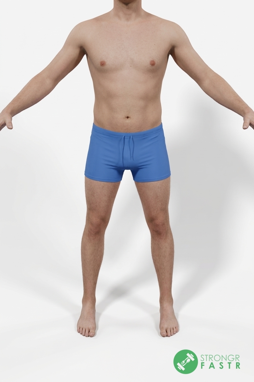 A 5'9", 160 lbs male at about 23% body fat