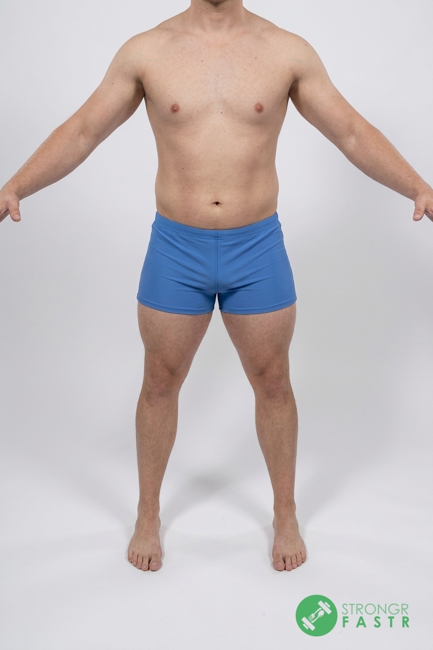 A 5'5", 160 lbs male at about 20% body fat