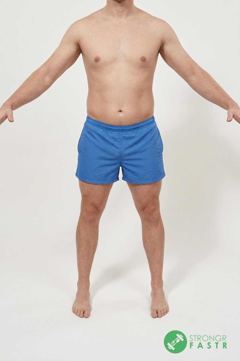 A 5'7", 170 lbs male at about 20% body fat