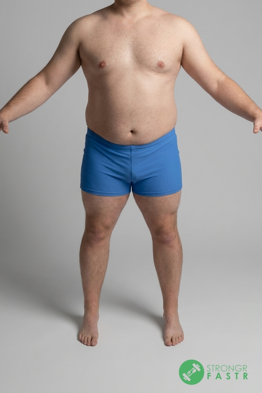 A 5'7", 230 lbs male at about 31% body fat