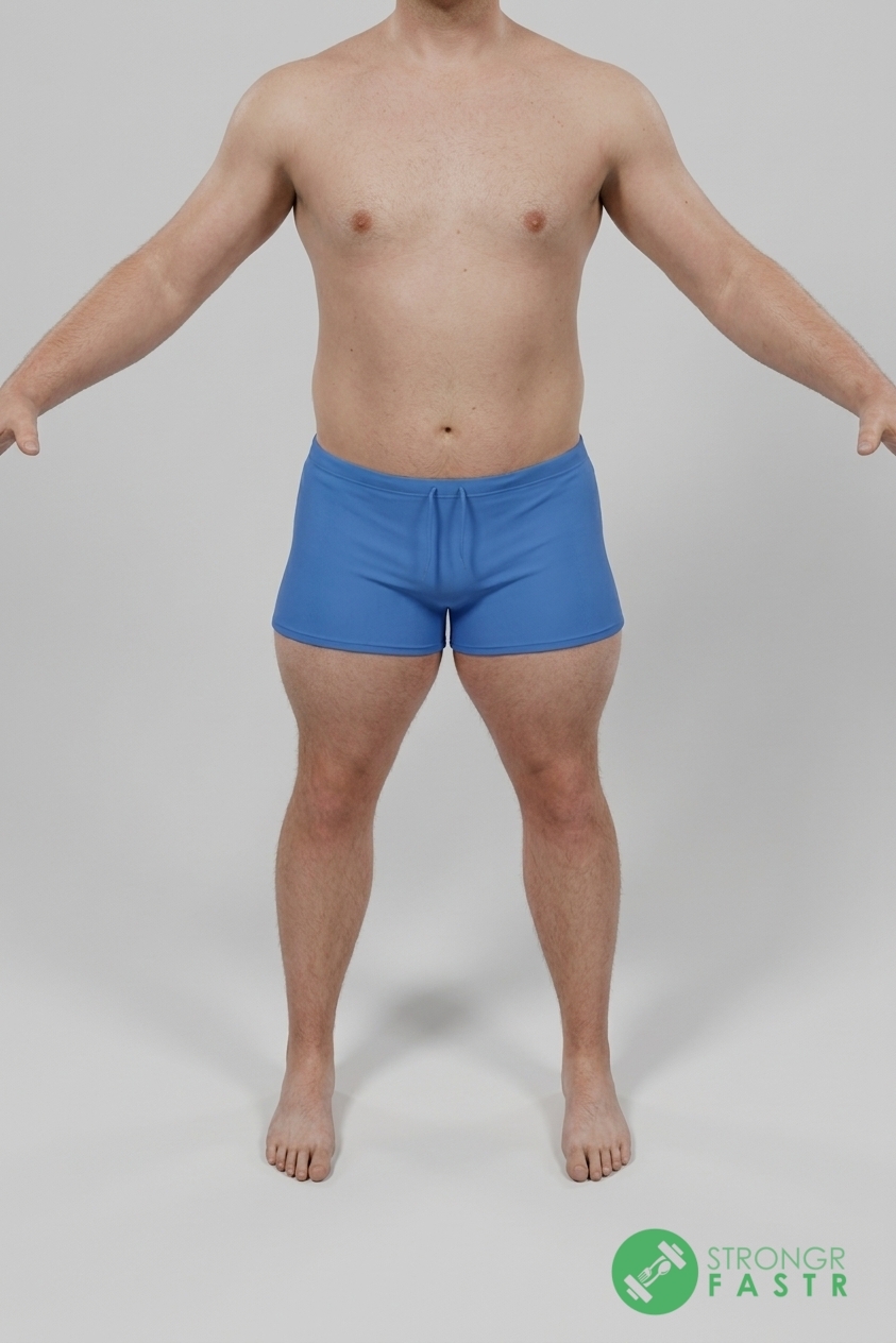 A 5'7", 190 lbs male at about 23% body fat