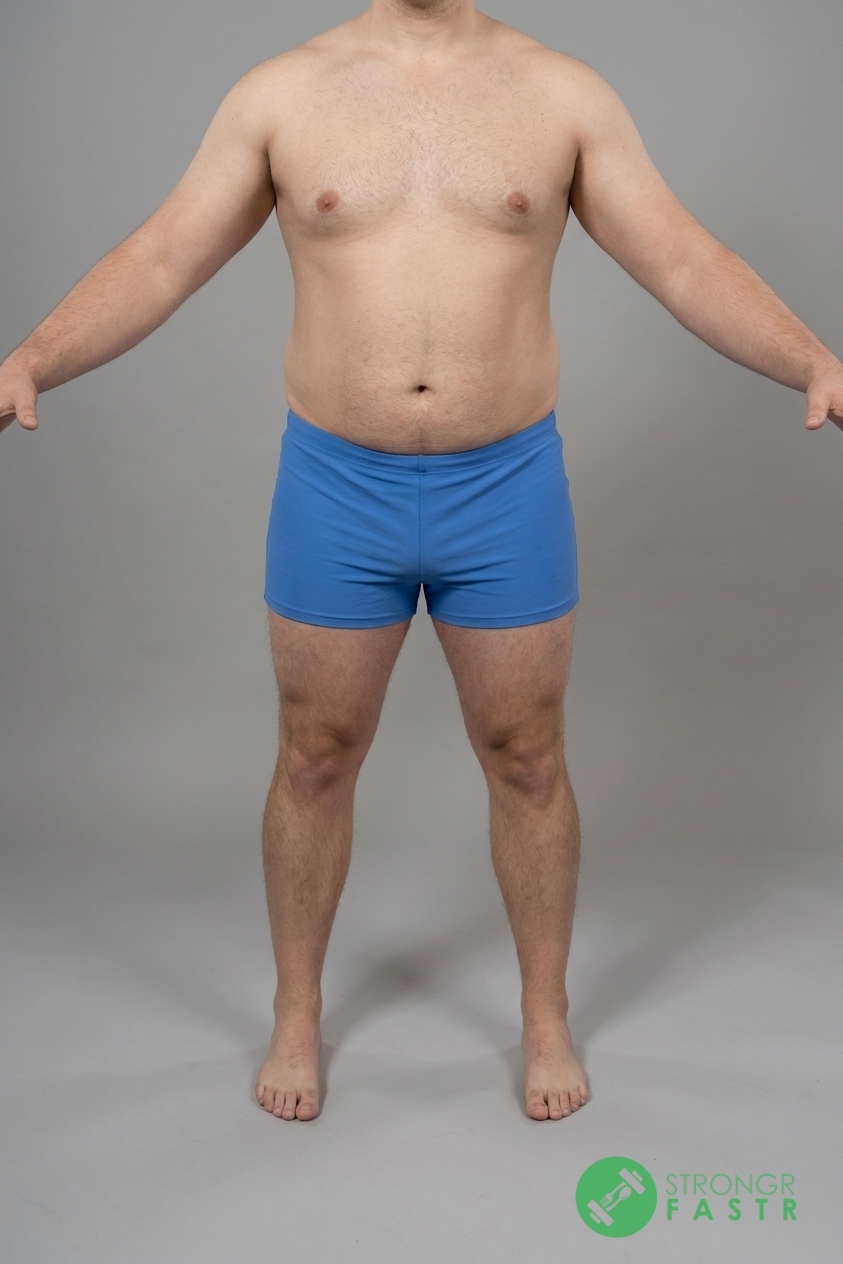 A 5'8", 240 lbs male at about 26% body fat