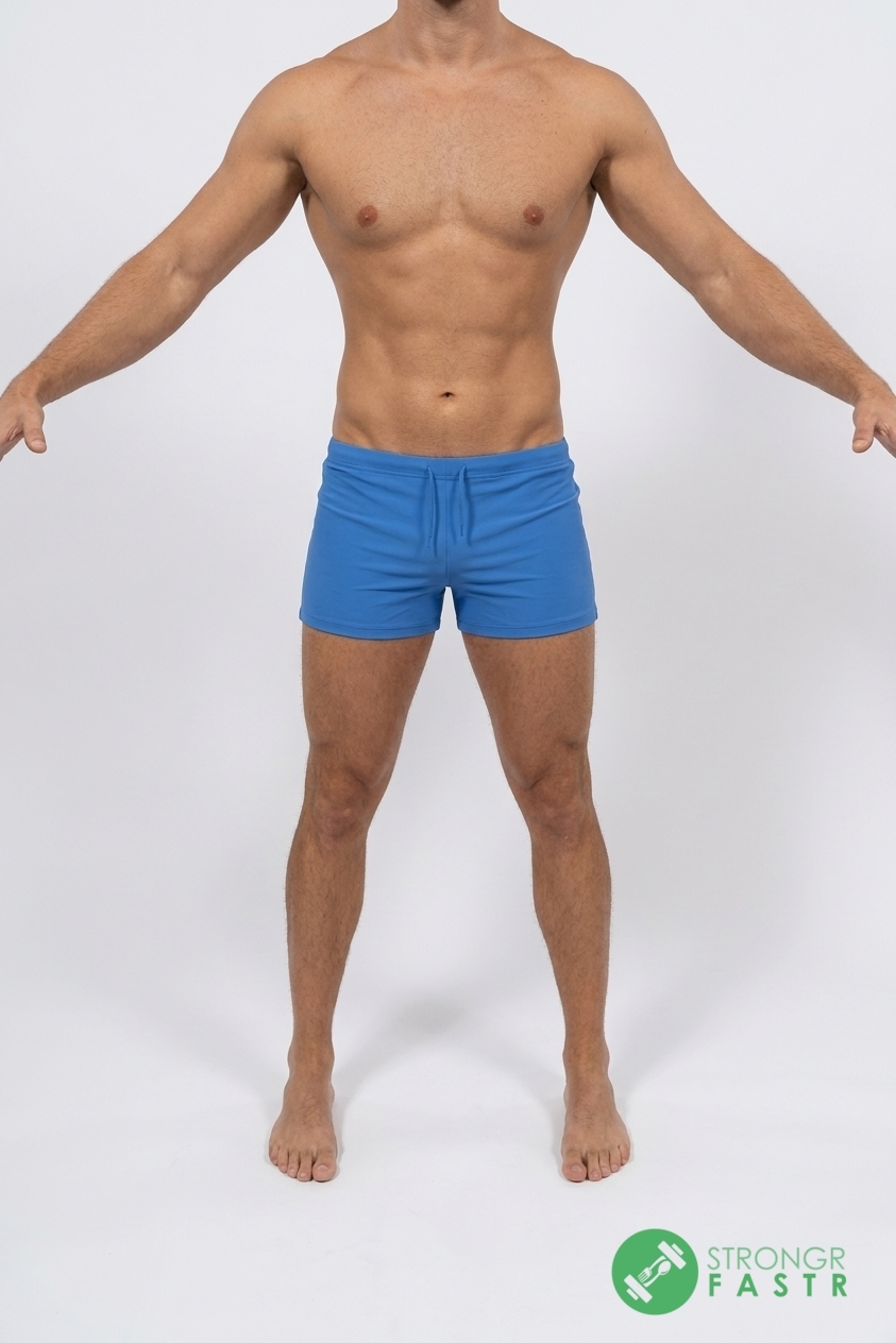 A 6'4", 190 lbs male at about 6% body fat