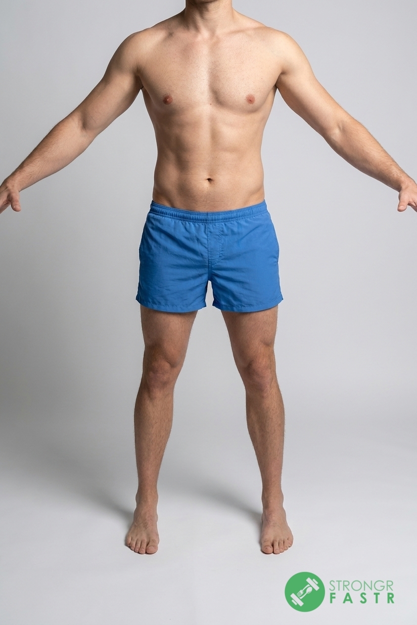 A 6'3", 200 lbs male at about 14% body fat