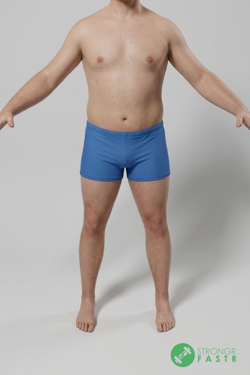 A 6'2", 250 lbs male at about 23% body fat