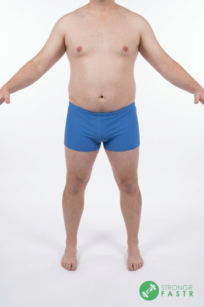 A 5'9", 240 lbs male at about 30% body fat