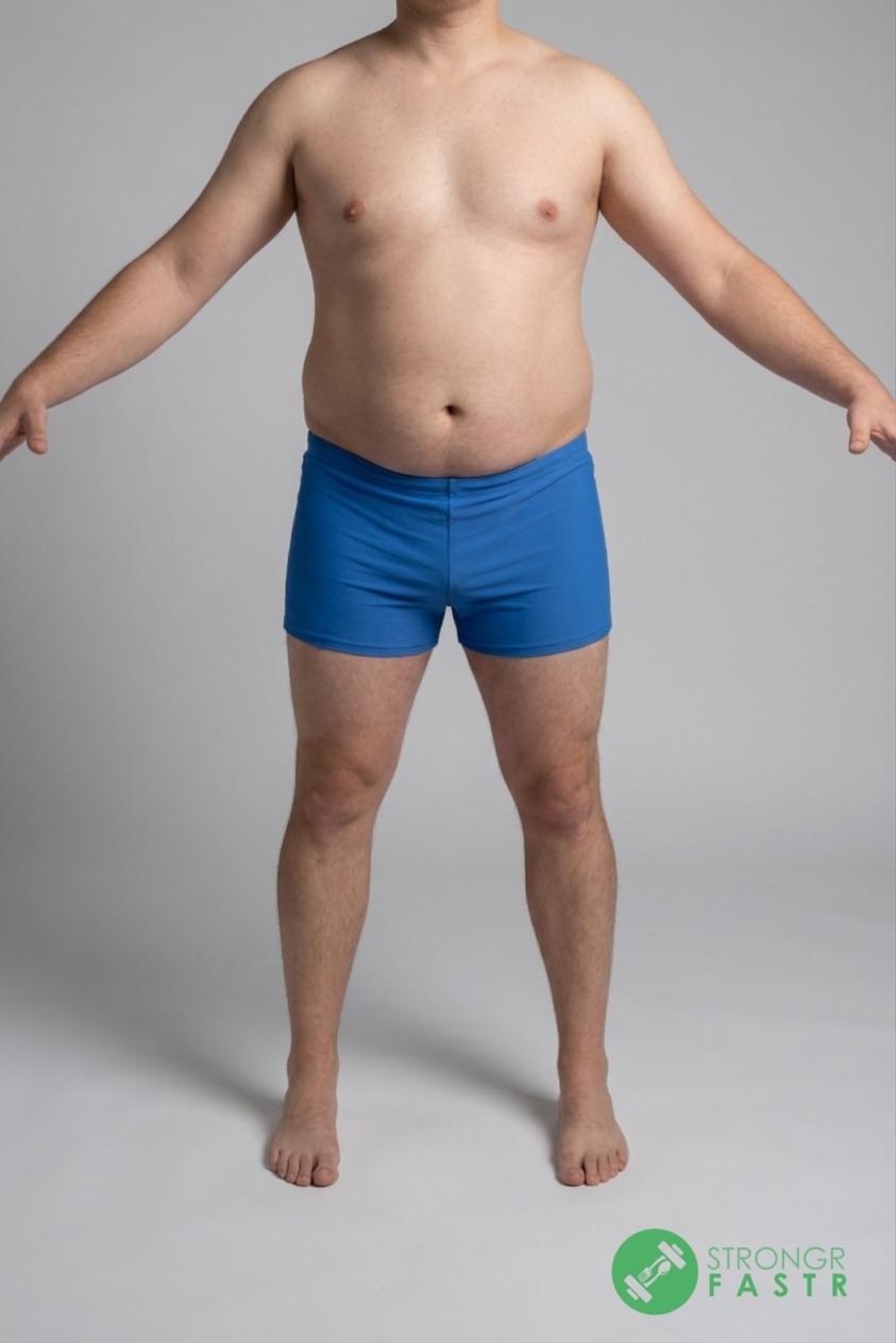 A 5'10", 210 lbs male at about 33% body fat