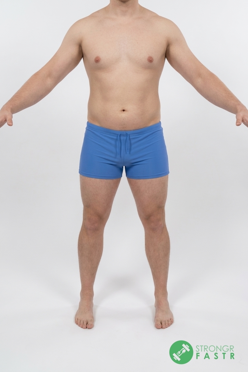 A 5'11", 220 lbs male at about 21% body fat