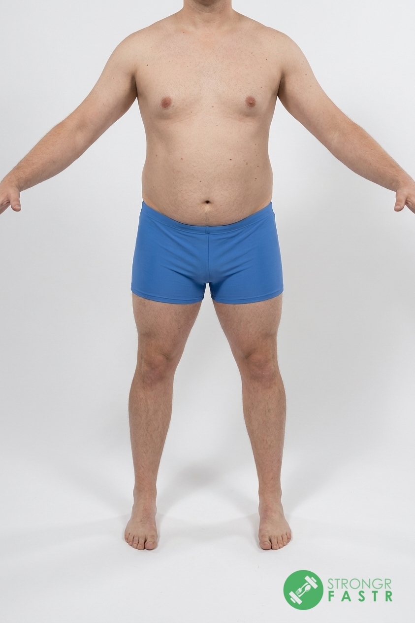 A 5'10", 220 lbs male at about 28% body fat