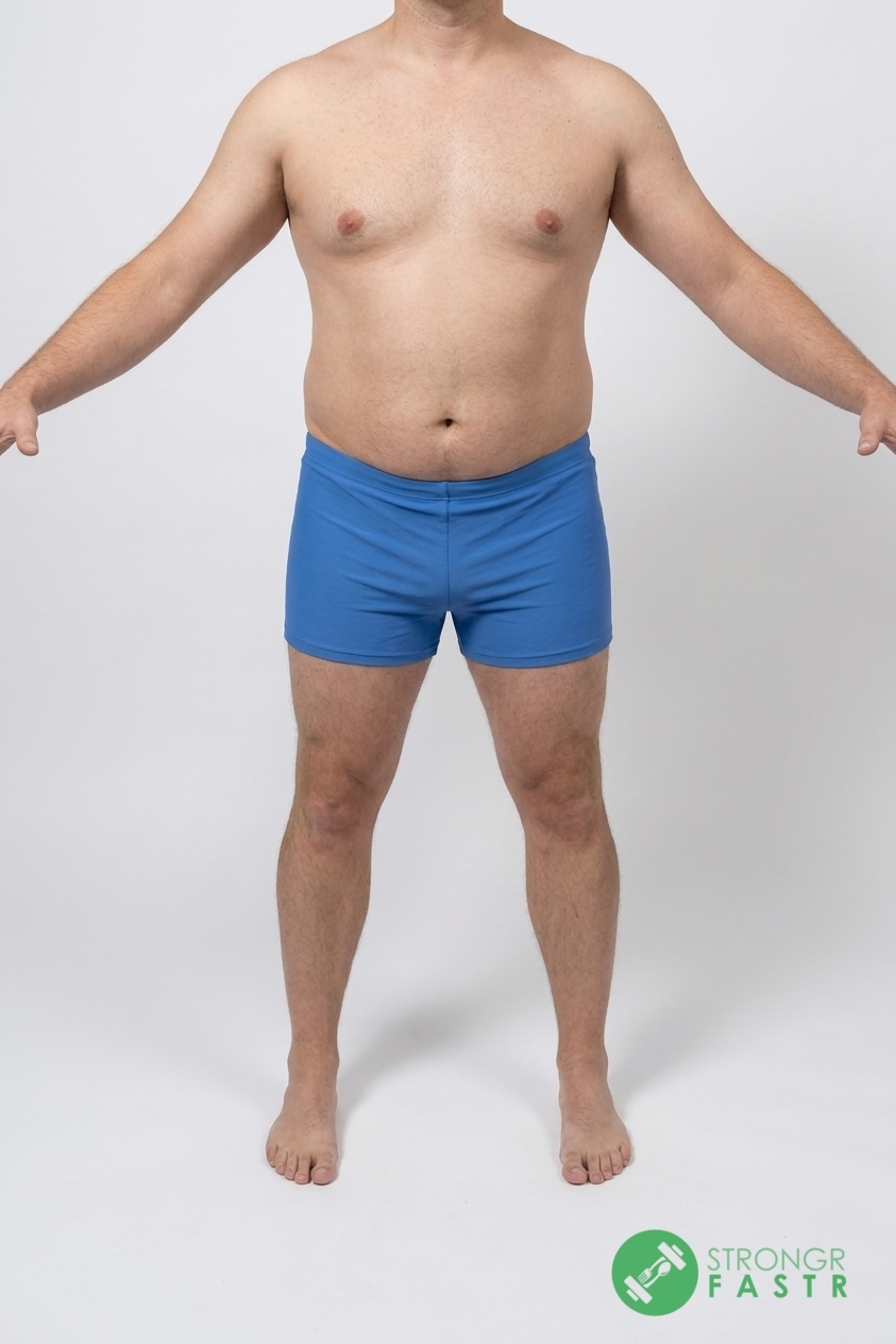 A 5'9", 220 lbs male at about 28% body fat