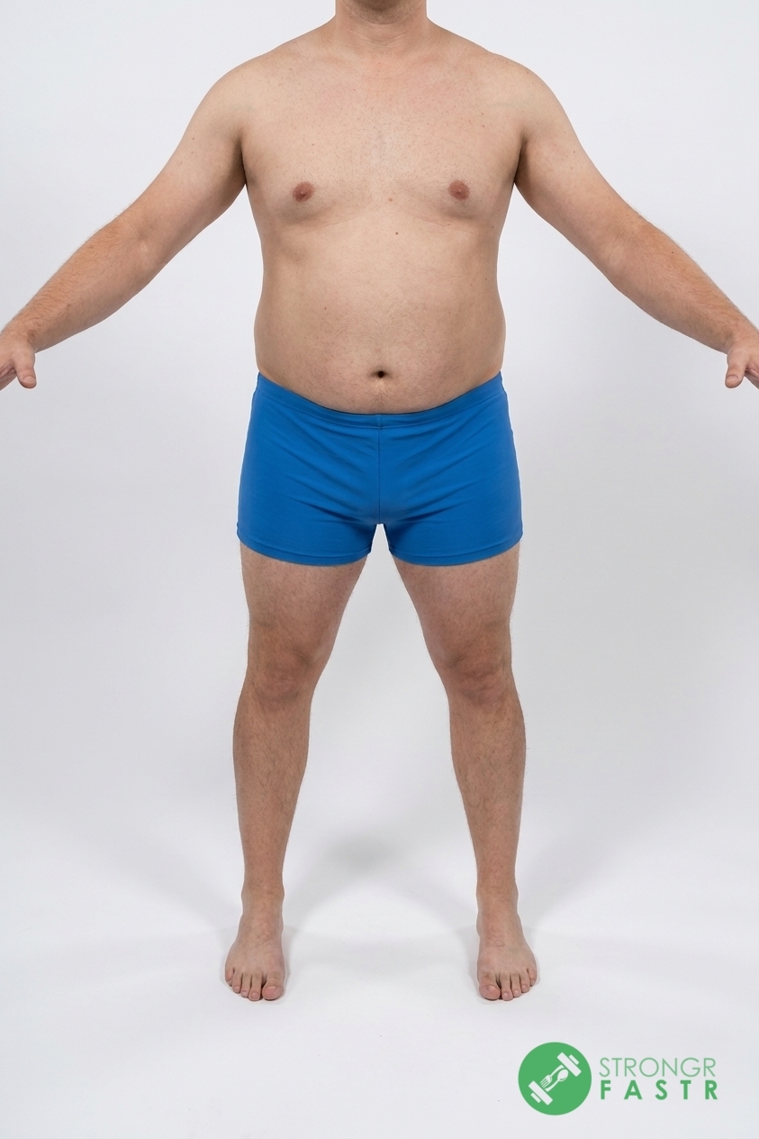 A 5'5", 180 lbs male at about 31% body fat