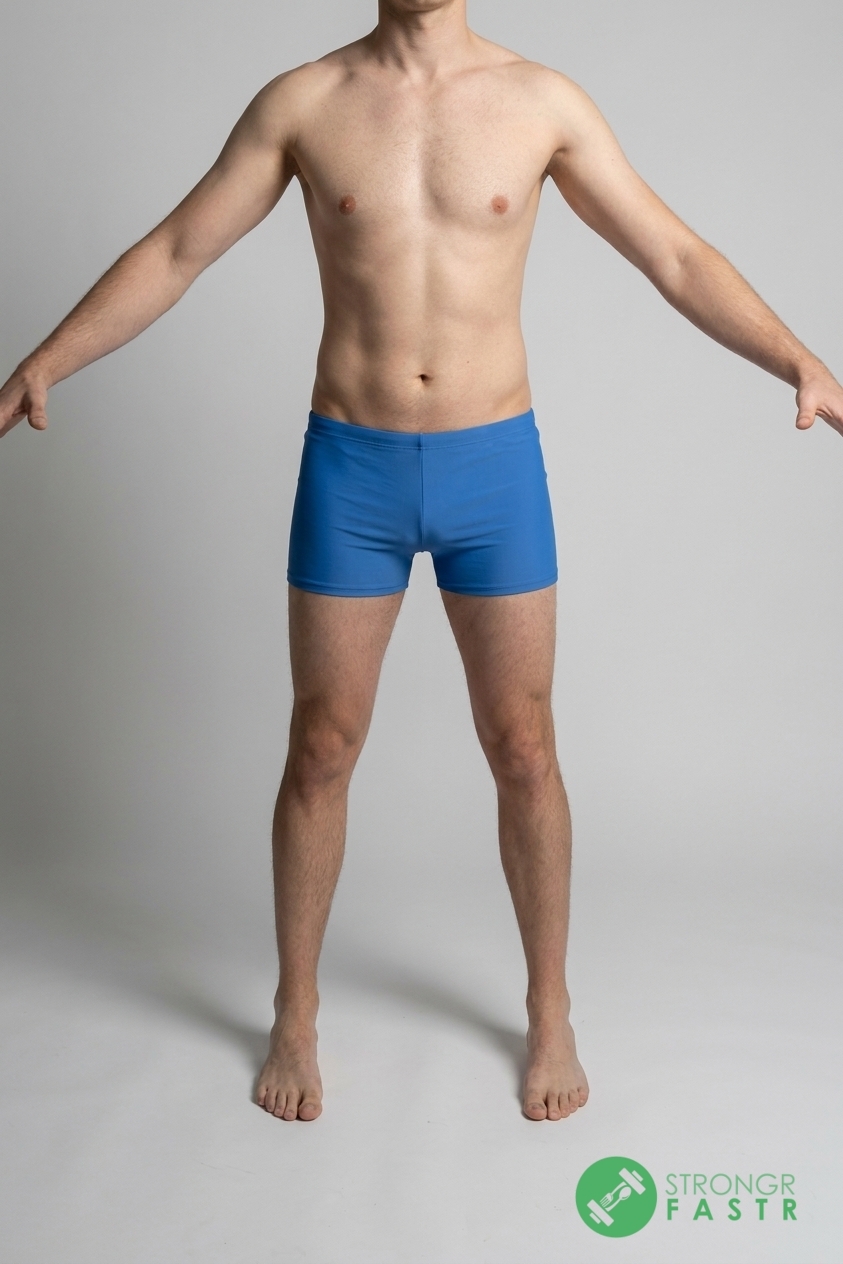 A 6'3", 180 lbs male at about 14% body fat