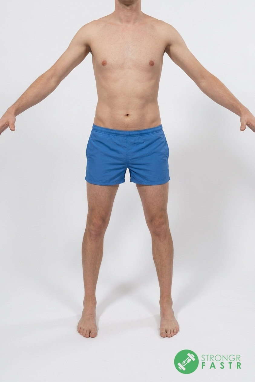 A 5'9", 130 lbs male at about 13% body fat