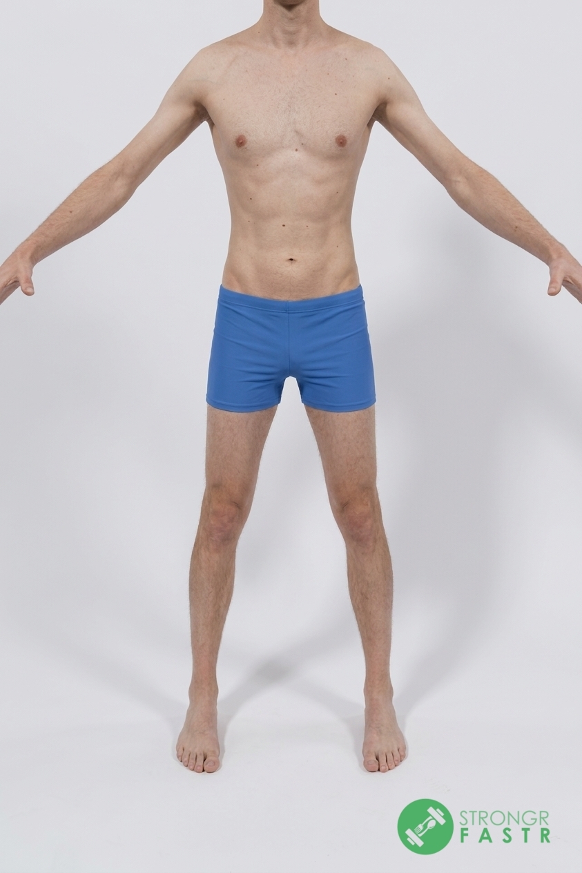 A 5'10", 120 lbs male at about 8% body fat