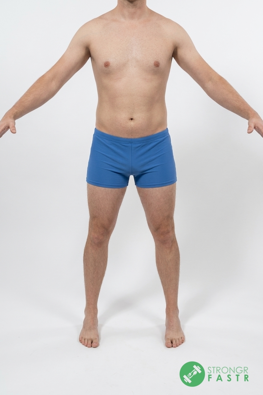A 5'7", 160 lbs male at about 17% body fat