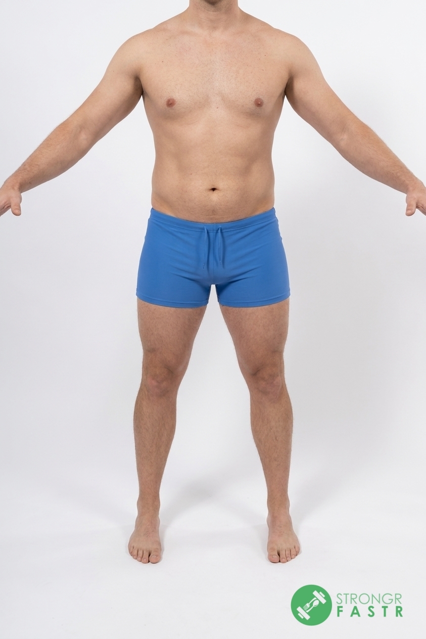 A 5'9", 190 lbs male at about 20% body fat