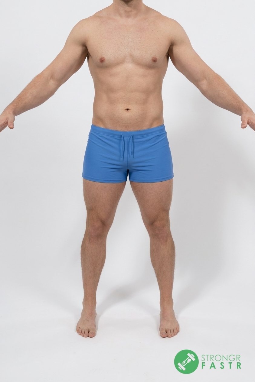 A 6 foot, 200 lbs male at about 13% body fat
