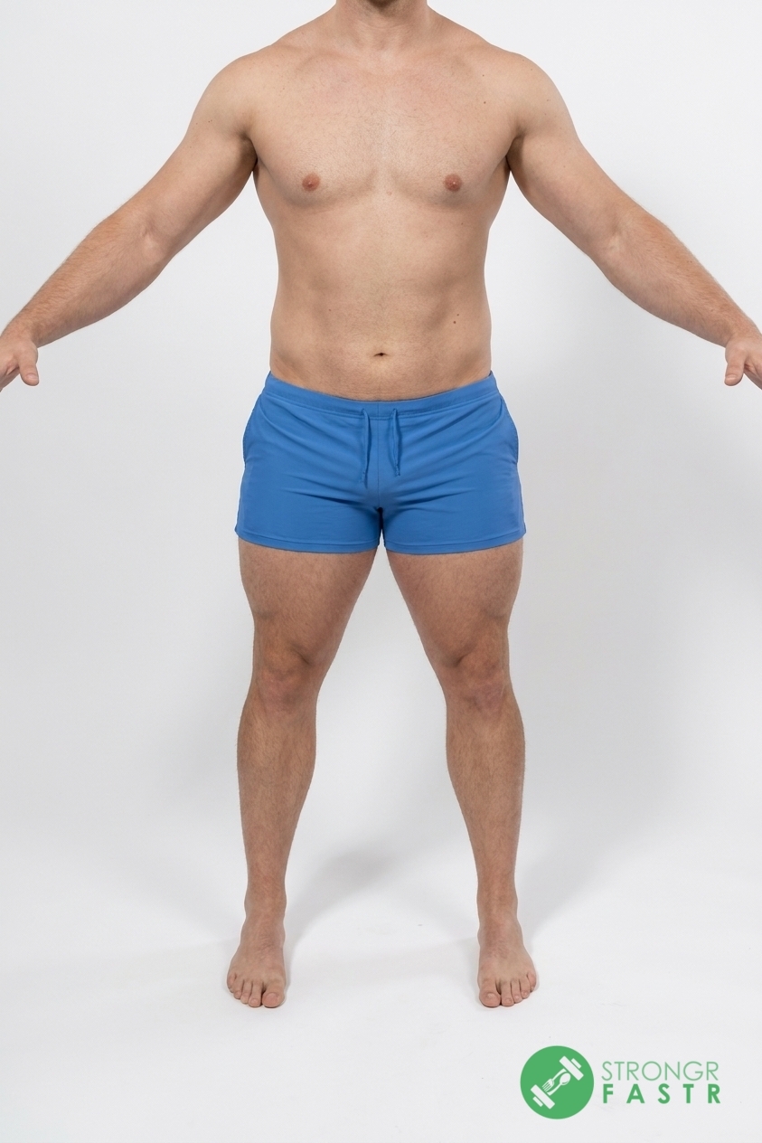 A 5'8", 200 lbs male at about 18% body fat