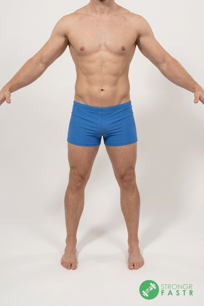 A 5'8", 170 lbs male at about 13% body fat