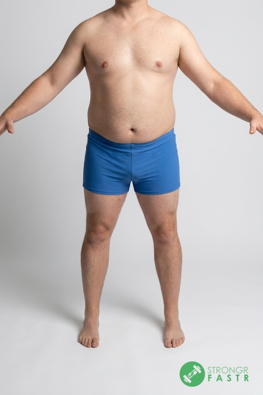 A 5'8", 220 lbs male at about 31% body fat