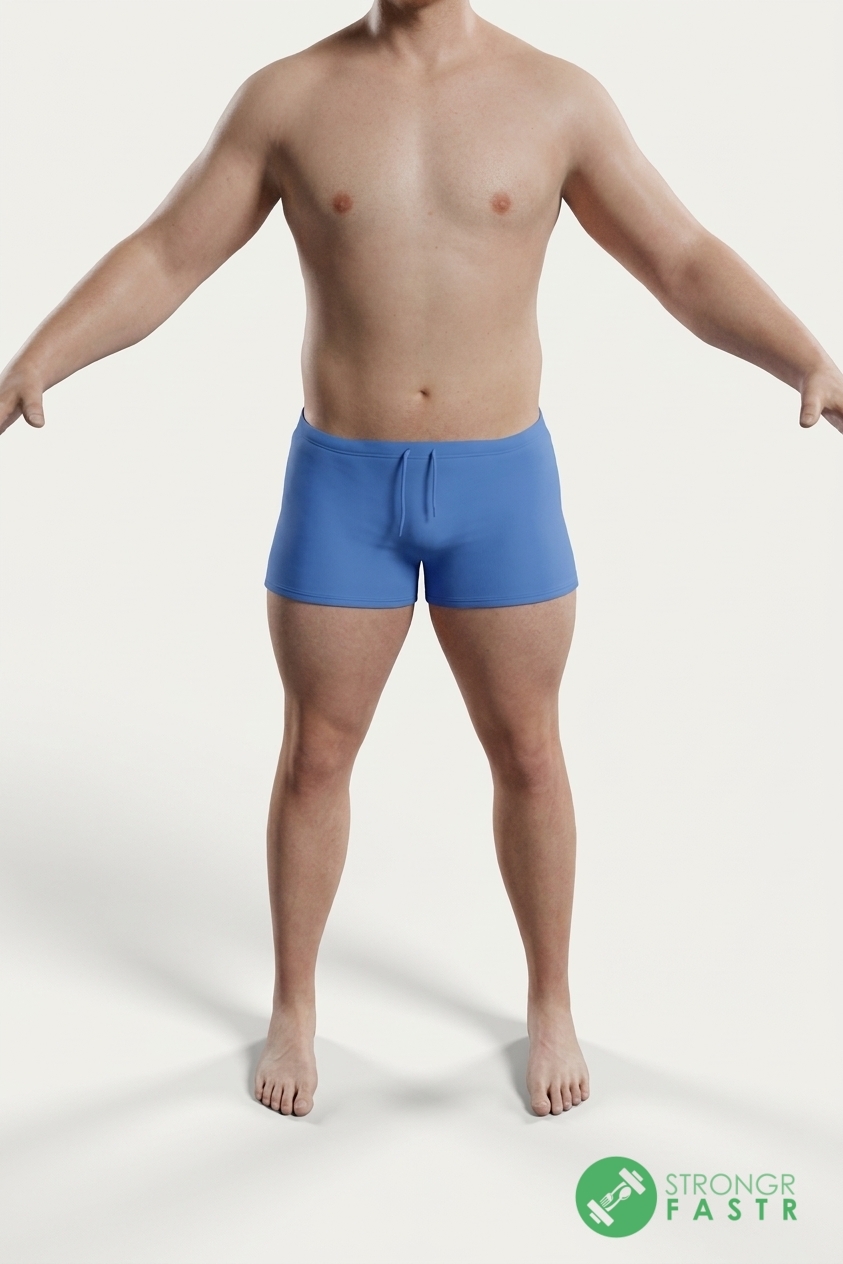 A 6'6", 250 lbs male at about 19% body fat