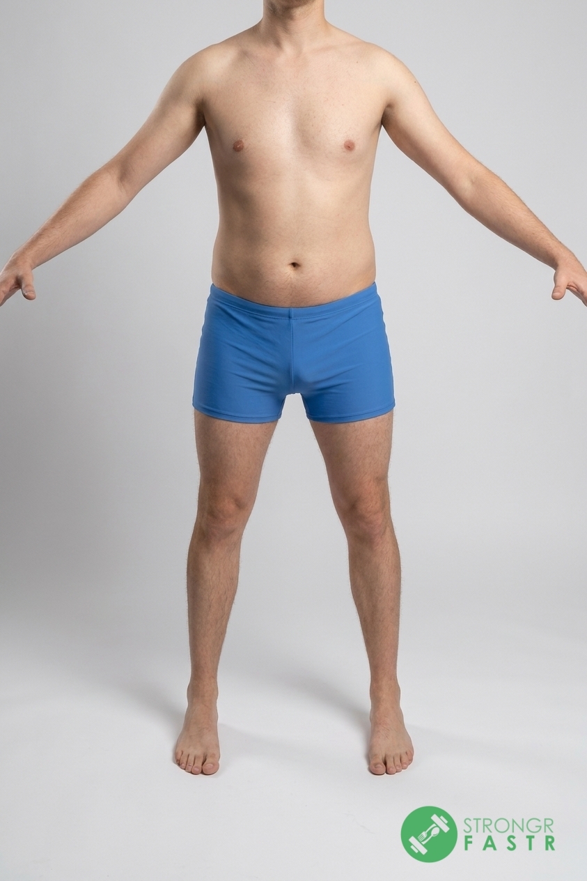 A 6'5", 200 lbs male at about 25% body fat