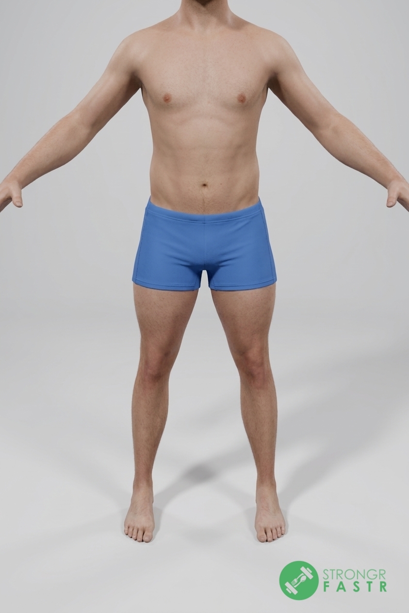 A 6'1", 200 lbs male at about 17% body fat