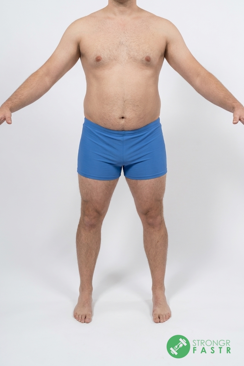 A 5'11", 220 lbs male at about 30% body fat