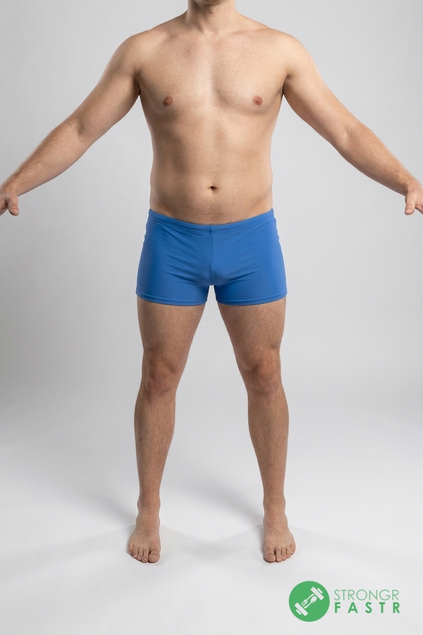 A 6'1", 220 lbs male at about 25% body fat