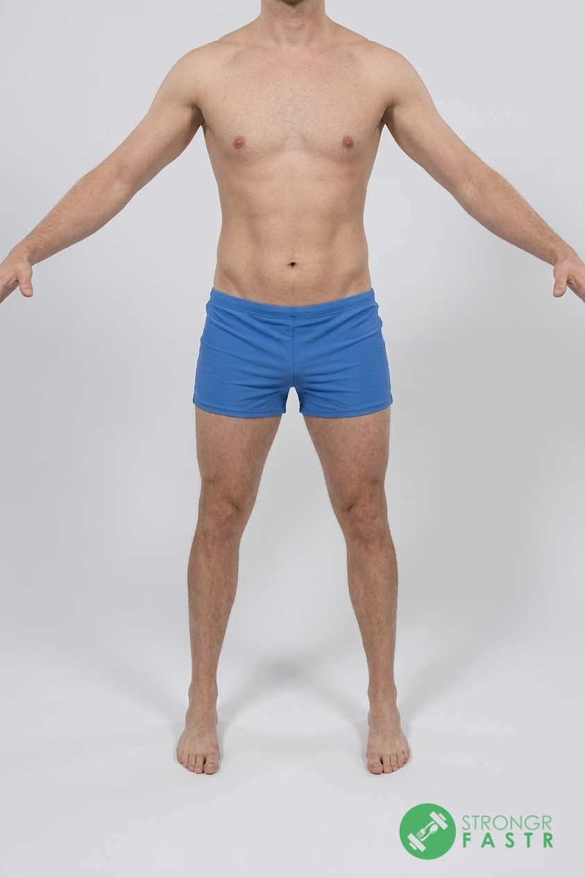 A 5'9", 160 lbs male at about 15% body fat