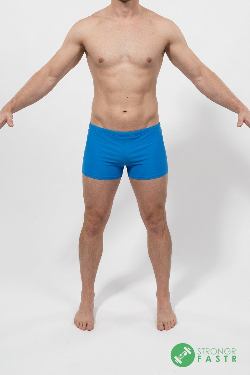 A 5'7", 160 lbs male at about 15% body fat