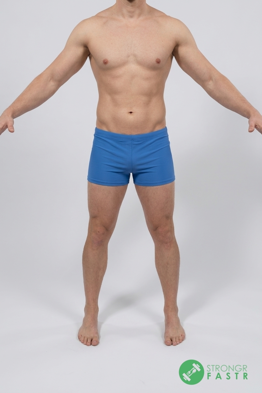 A 5'7", 160 lbs male at about 11% body fat