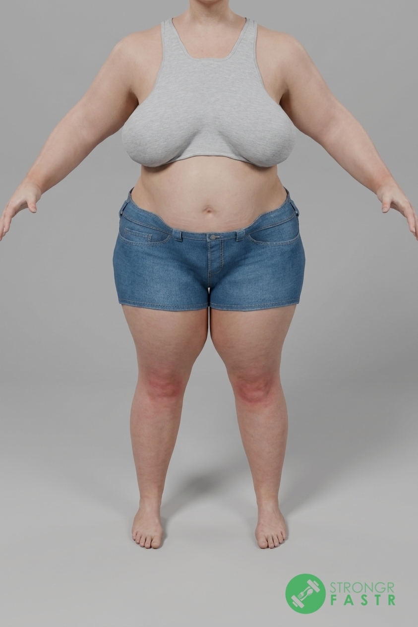 A 5'4", 210 lbs female at about 60% body fat