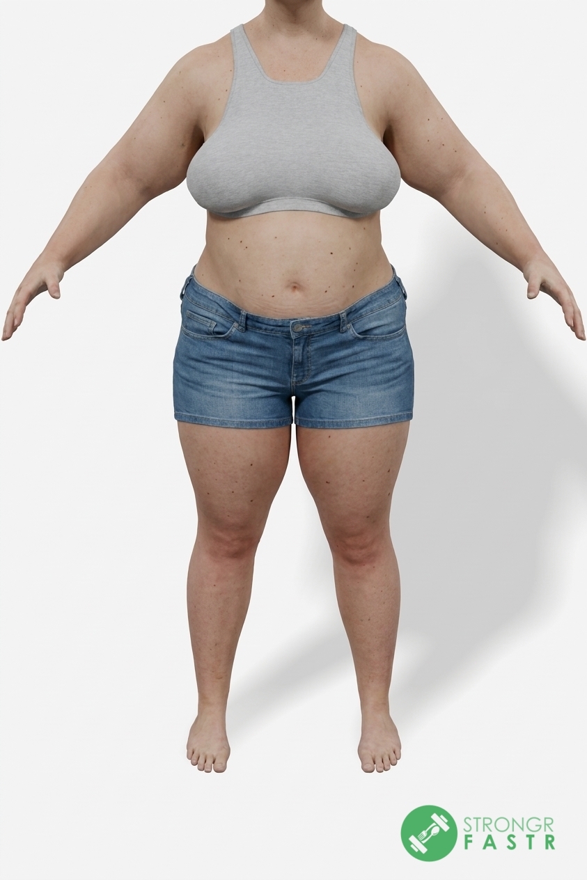 A 5'5", 210 lbs female at about 51% body fat