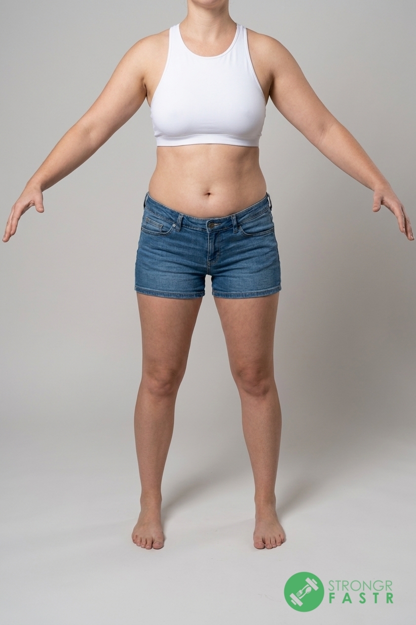 A 5'6", 150 lbs female at about 34% body fat