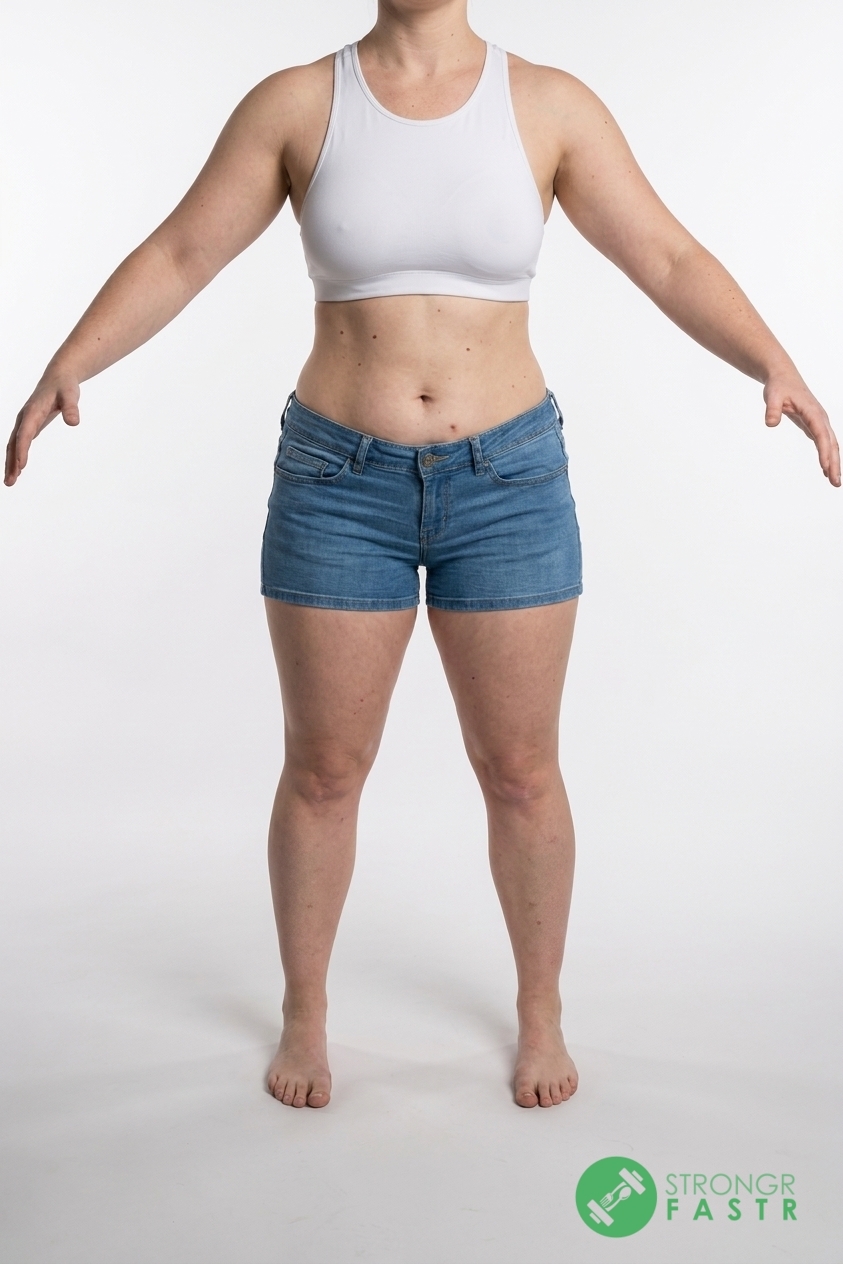 A 5'4", 160 lbs female at about 34% body fat
