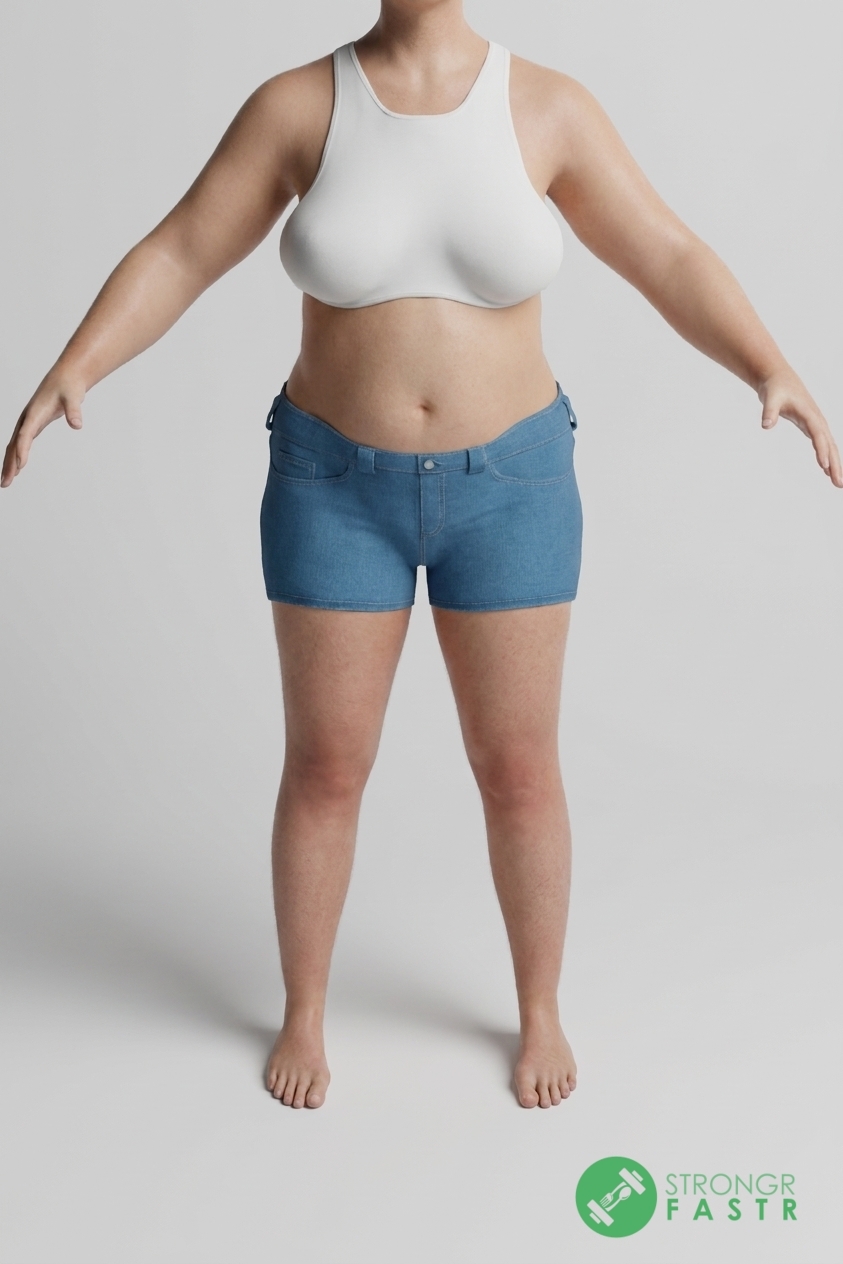 A 5'5", 170 lbs female at about 45% body fat