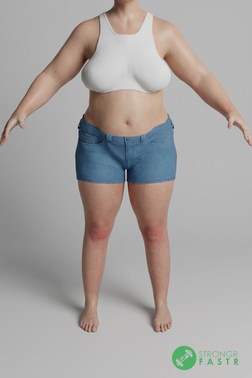 A 5'6", 190 lbs female at about 49% body fat