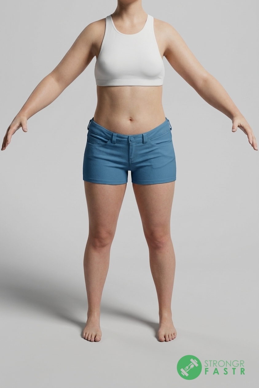 A 5'9", 160 lbs female at about 34% body fat