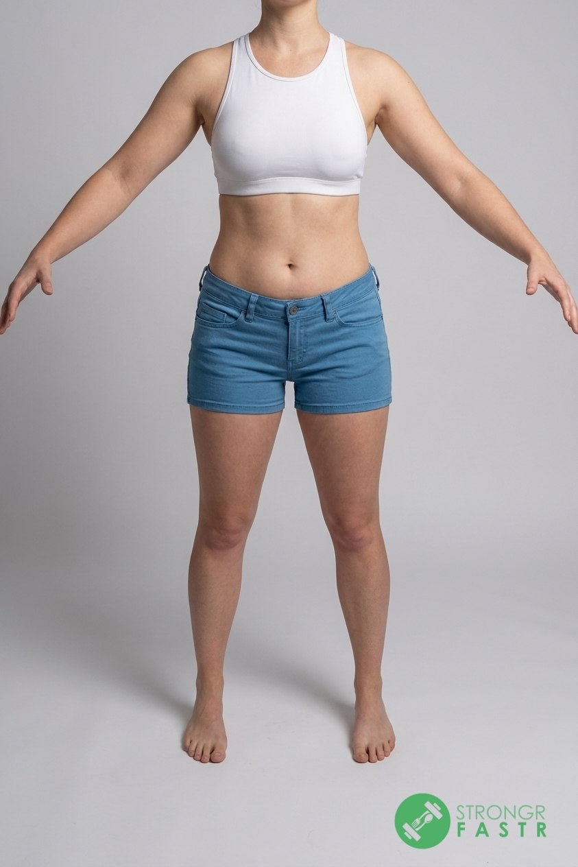 A 5'7", 140 lbs female at about 29% body fat