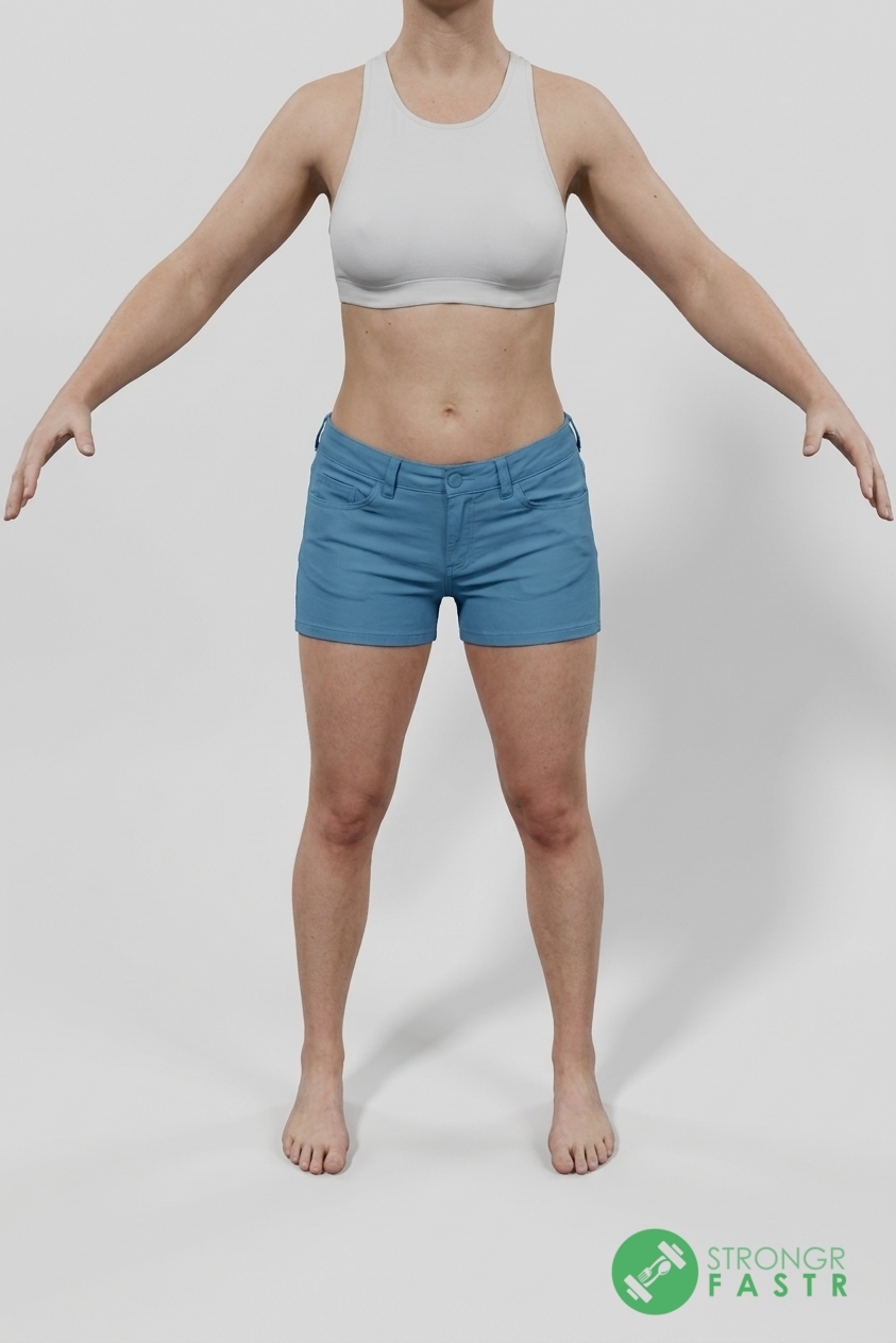A 5'1", 100 lbs female at about 24% body fat
